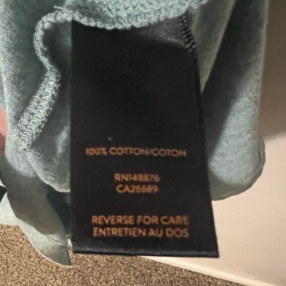 Good Man Brand by Russell Wilson No Button Cotton Polo Shirt Teal Blue XL - Picture 5 of 6